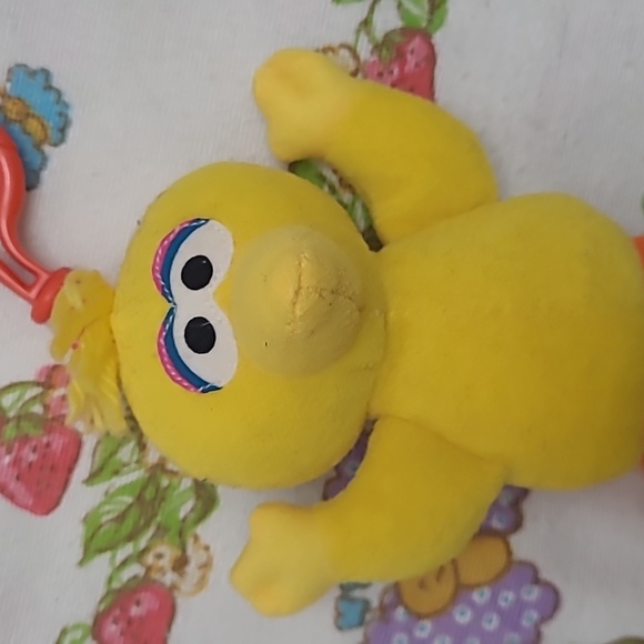 Vintage Jim Hensen Sesame Street Big Bird Plush Clip - Picture 2 of 4